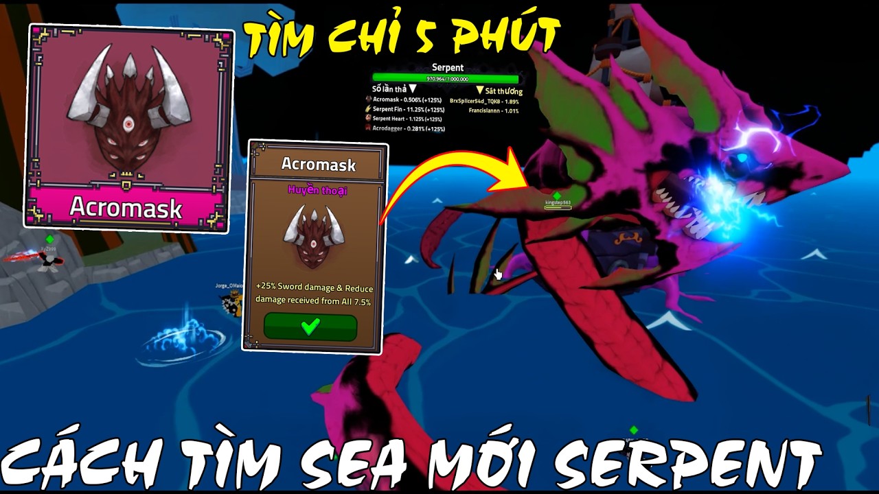 CÁCH TÌM SERPENT SEA MỚI KING LEGACY 🐍 CÁCH SPAWN SERPENT SEA CHỈ VỚI 5 PHÚT NHANH NHẤT