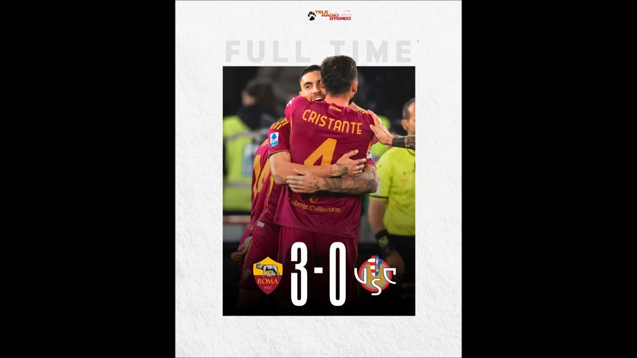 TELE RADIO SINTESI - Roma-Cremonese 3-0 (Nardo-Corallo)