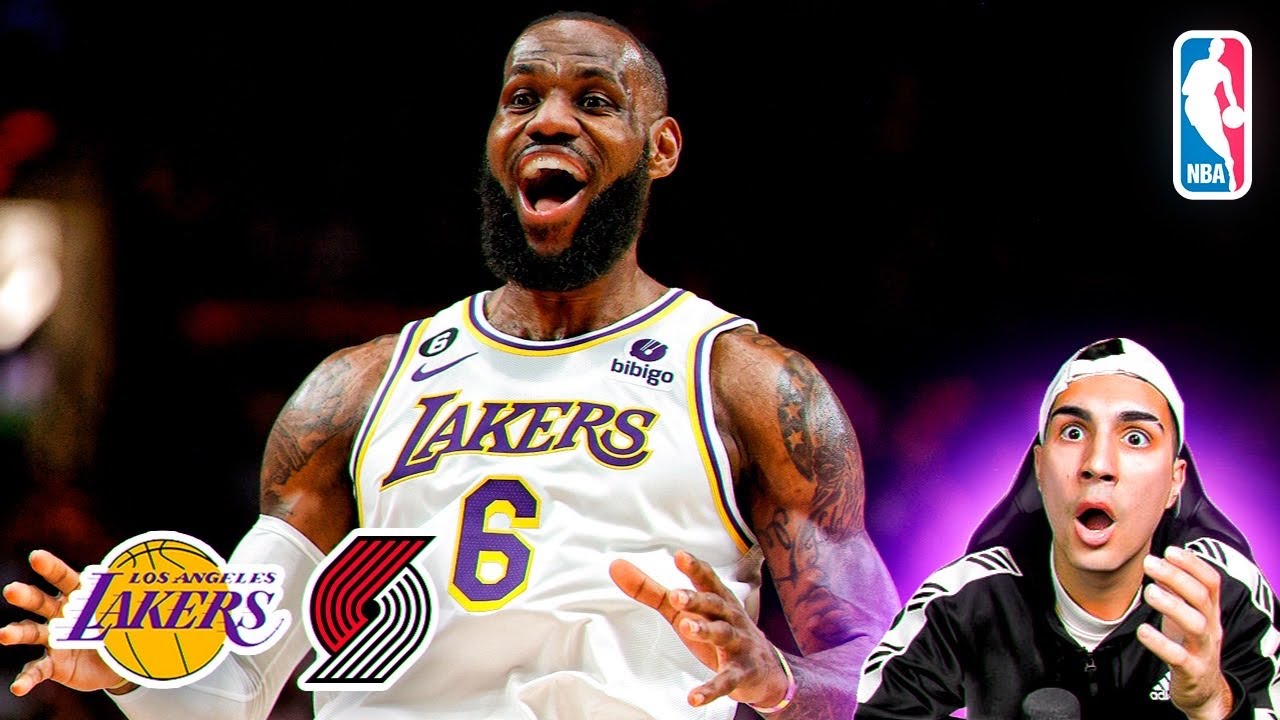 ⚠️EL REY LEBRON REMONTA UN PARTIDO IMPOSIBLE😱 ¿HAY PIQUE con LILLARD? - LAKERS vs BLAZERS (23/1/23)