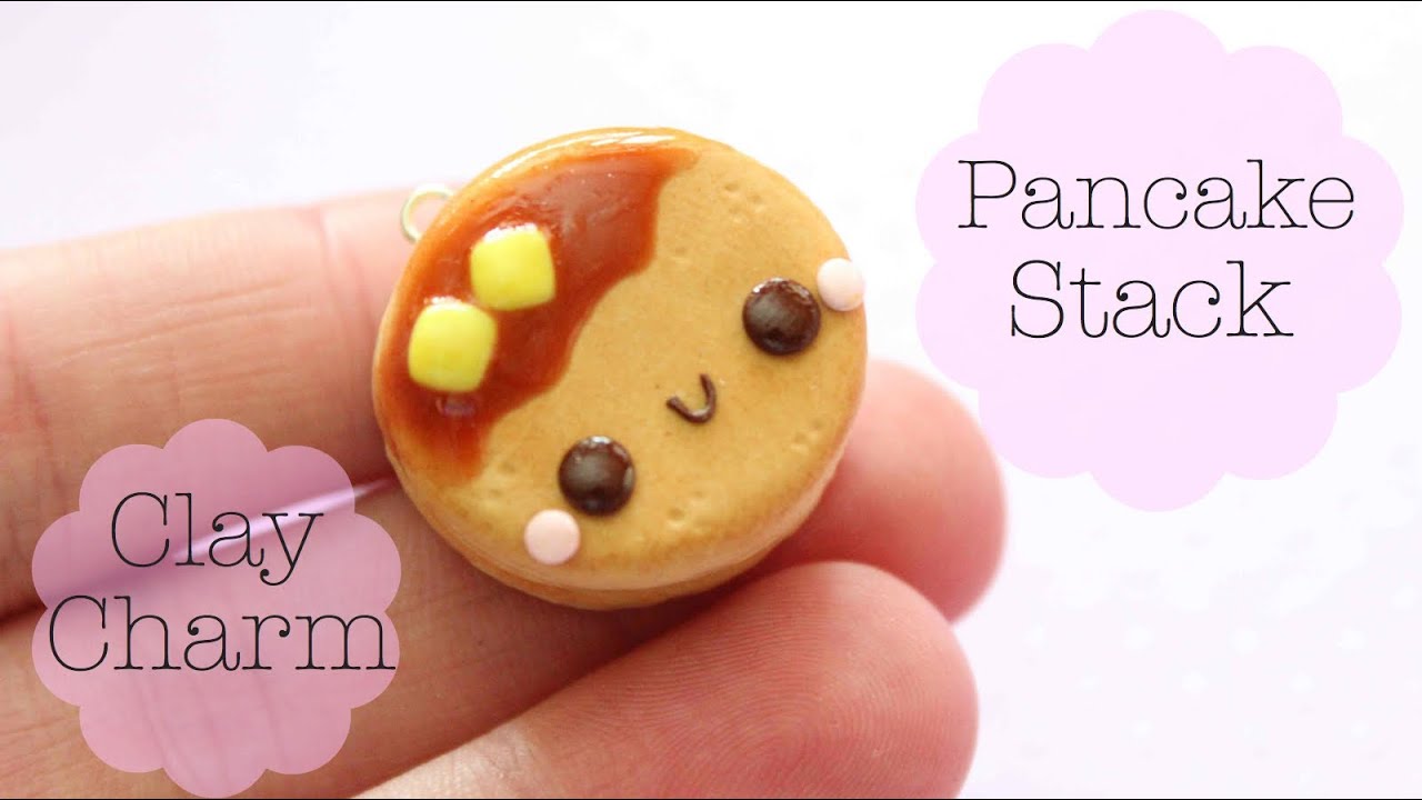 Polymer Clay Pancake Stack Charm Tutorial
