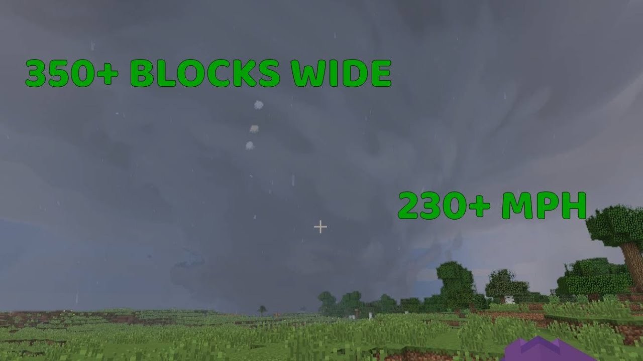 This was the CRAZIEST Minecraft Tornado (350+ Blocks Wide) | ProtoManly's Weather Mod