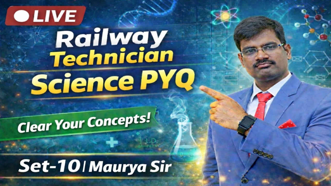SET - 10 || RRB Technician Science PYQ 2024 Solutions || By - Maurya Sir