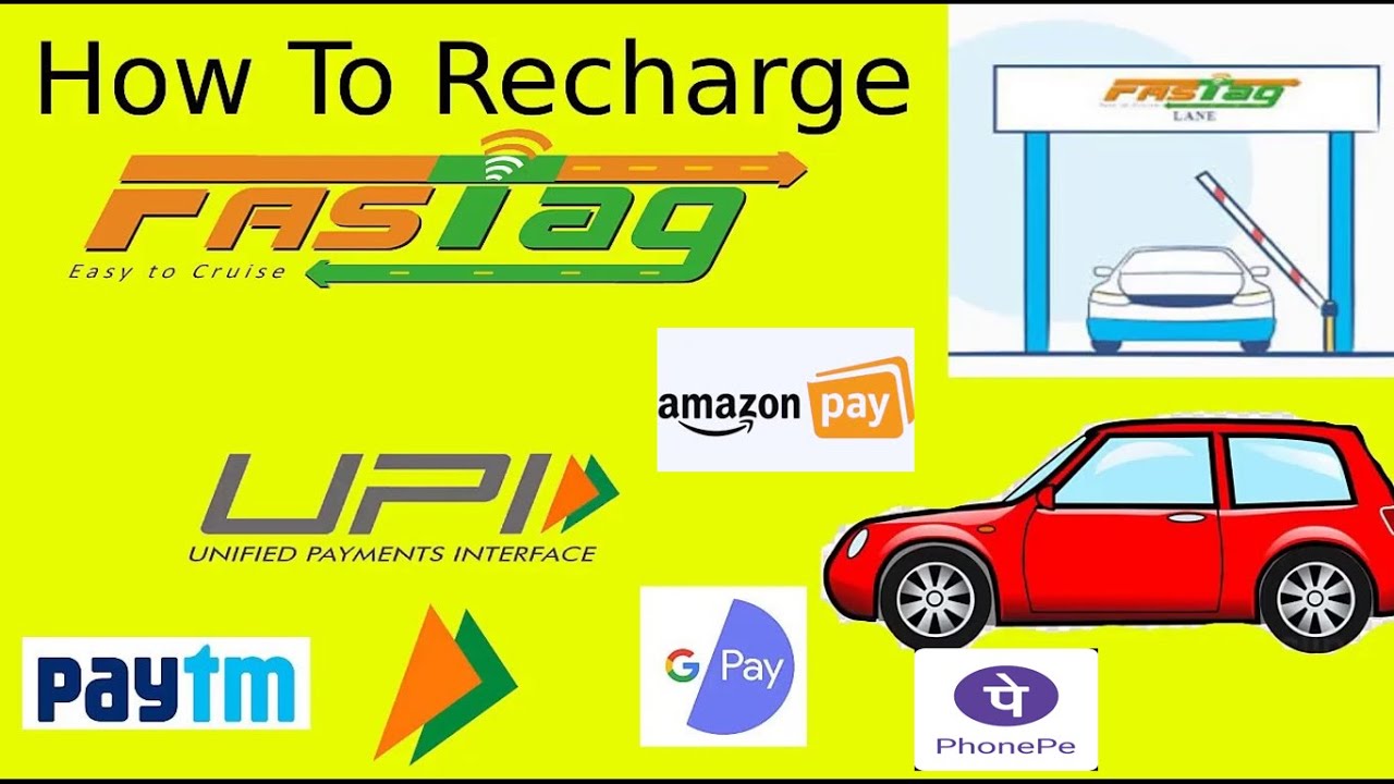 Process of Recharging Fastag of your vehicle  by UPI  with live demo