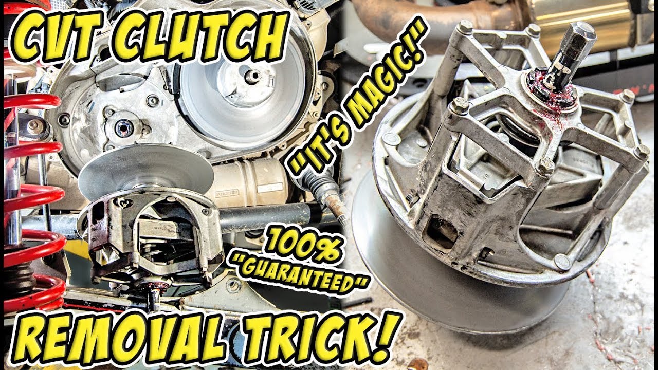 How to Remove a Stuck CVT/PVT Primary Clutch on a SXS/UTV/ATV/Snowmobile - Awesome DIY Trick!