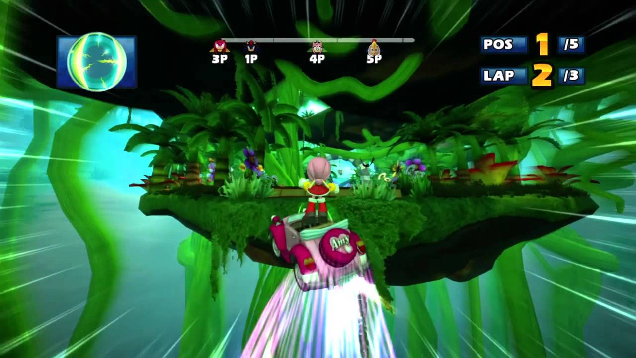 Sonic & SEGA All-Stars Racing (360) - Online Race #14: Treetops (3 Laps) [W/ Items]