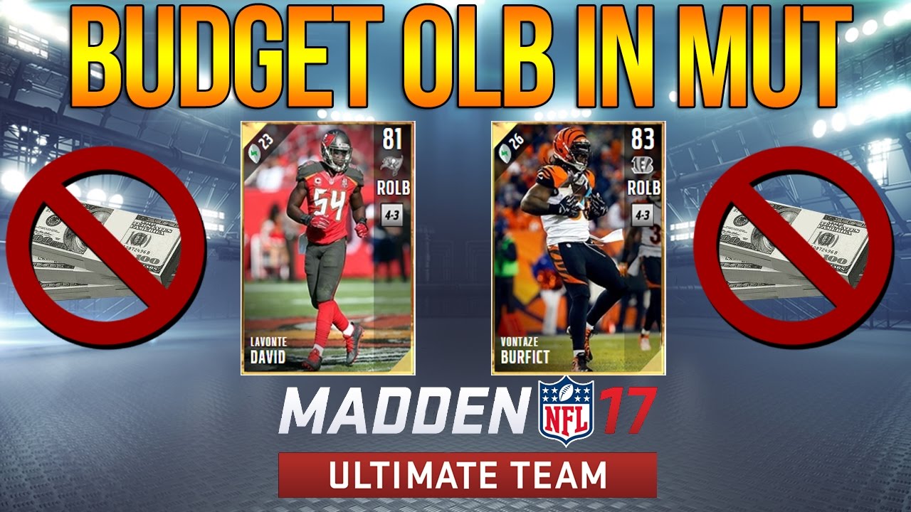 MUT 17  | Top 5 BUDGET OLBs |  Madden 17 Ultimate Team