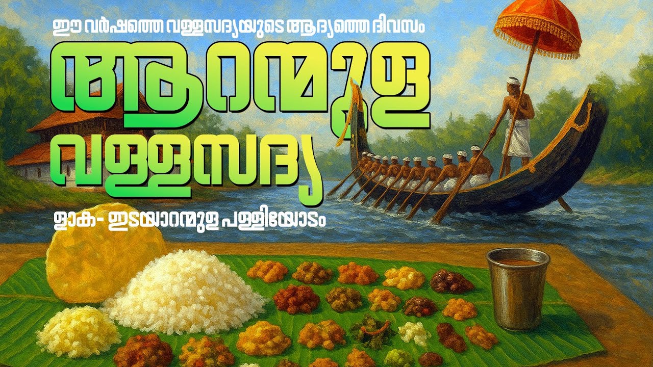 ആറന്മുള  വള്ളസദ്യ 2025 | Aranmula Vallasadhya 2025 | Kerala festival | Laka-Edayaranmula Palliyodam