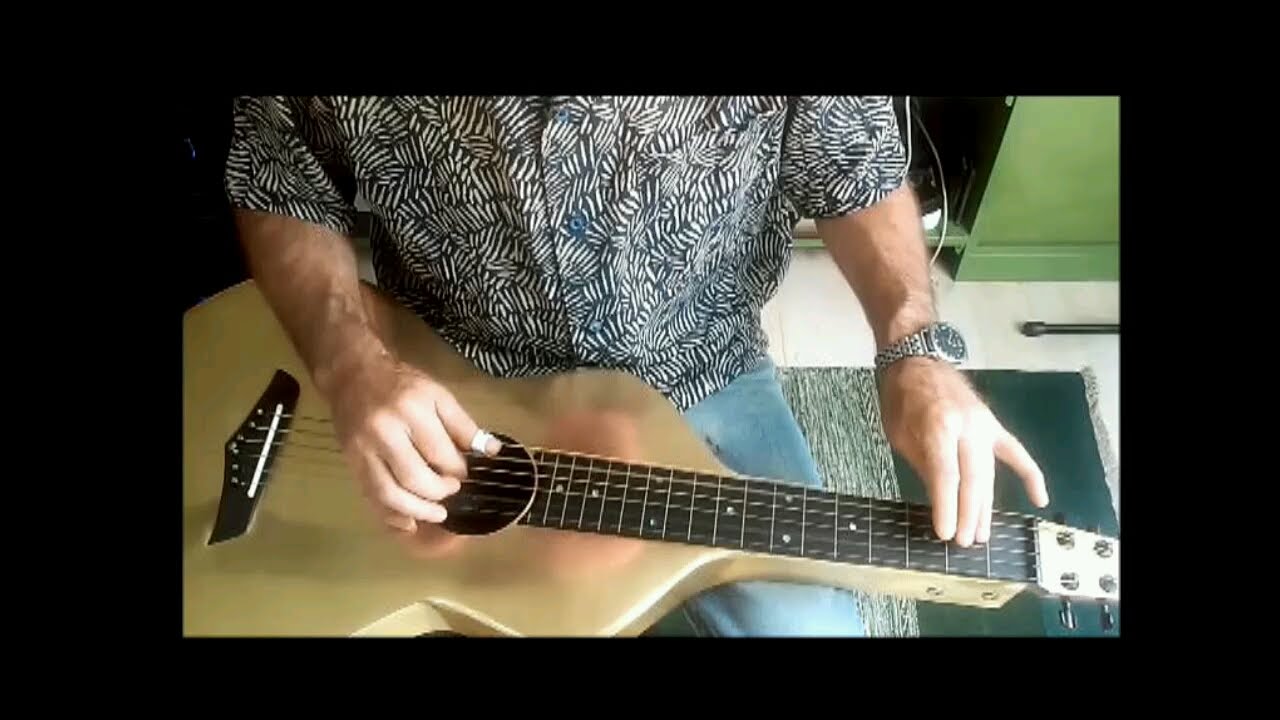 Lonely Child on Brass Weissenborn Style Acoustic Lap Steel Guitar