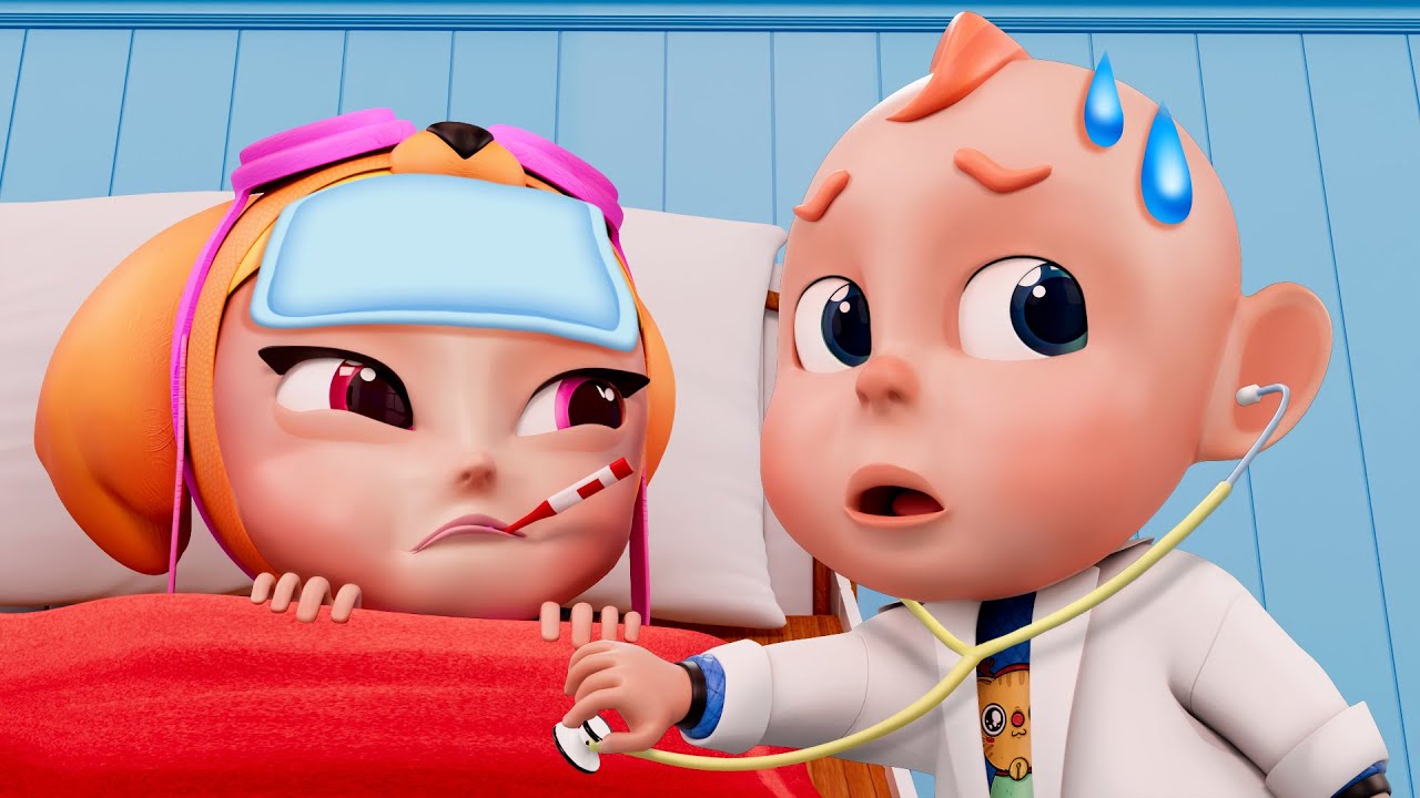 Baby Got Sick | Playing Outside On A Rainy Day | Rosoo Kindergarten Nursery Rhymes & Kids Songs