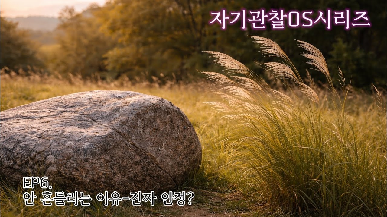 EP6.흔들리지 않는 사람들의 비밀?《자기관찰OS》《1분관계관찰시리즈》《생활에세이》