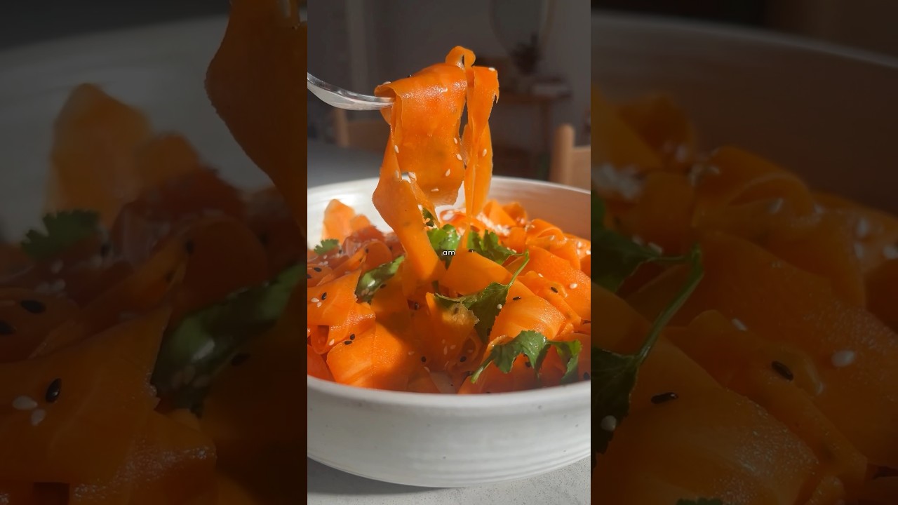 День 54 из 100: Вирусный морковный салат из TikTok 🥕 #рецепт #морковь #салат #здоровыйрецепт