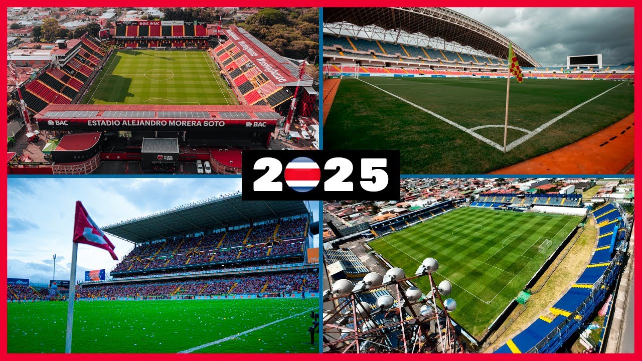 🇨🇷 TOP 10 - MEJORES ESTADIOS DE COSTA RICA (2025) 🇨🇷