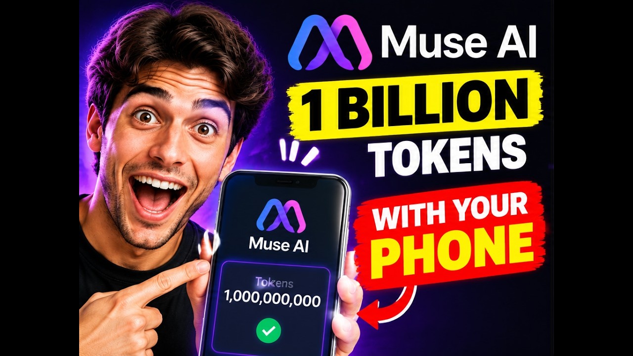 Как получить 1 миллиард токенов Muse AI на телефоне
