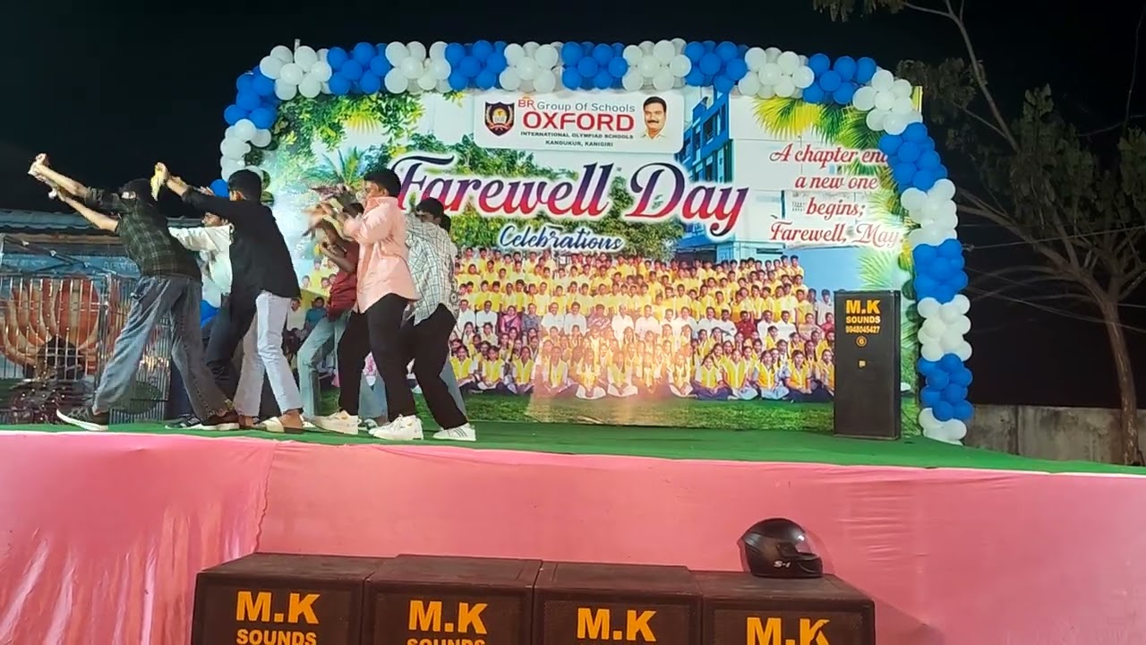 Farewell day celabrations in br oxford school kandukur