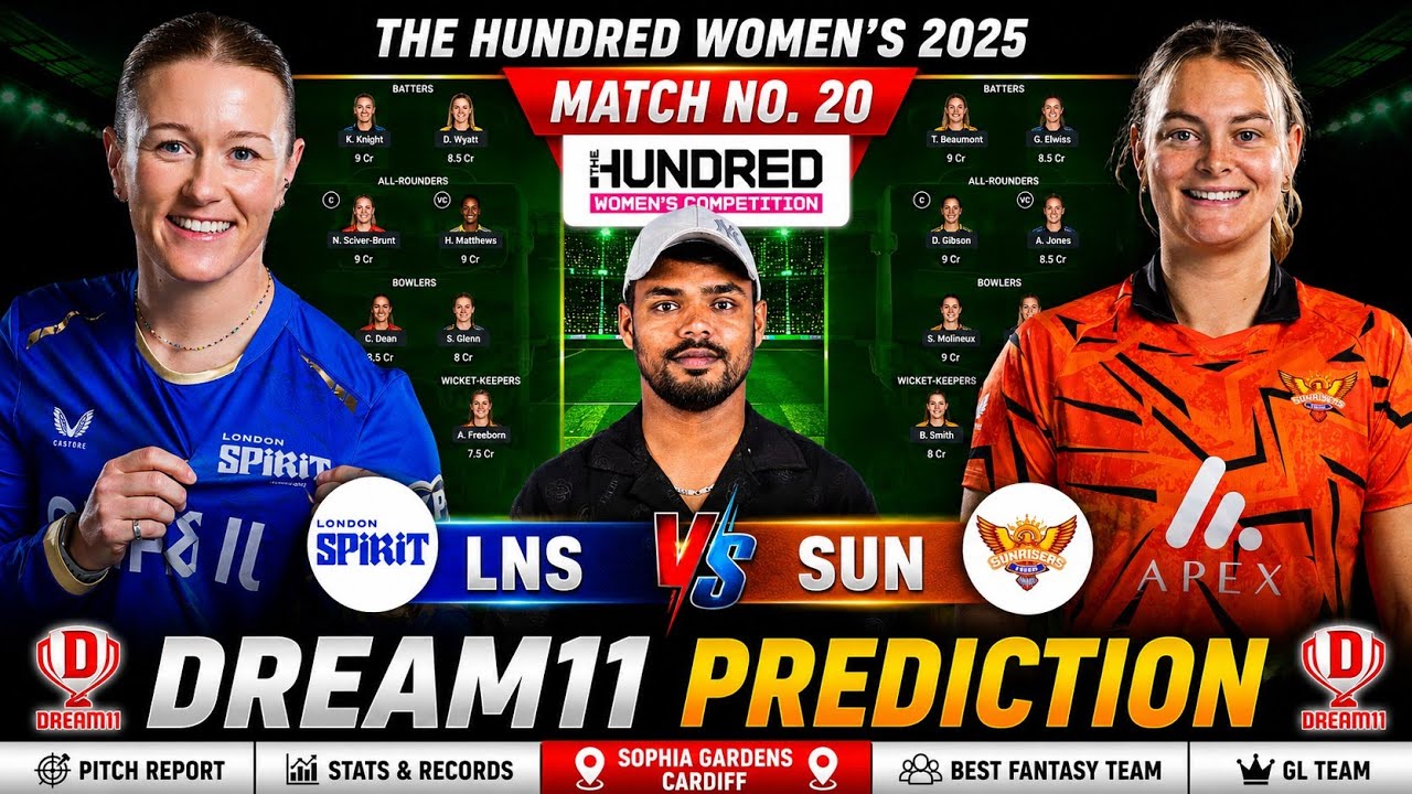 SEL W vs LNS W Dream11 Prediction | Southern Brave Women vs London Spirit Women Dream11 Team