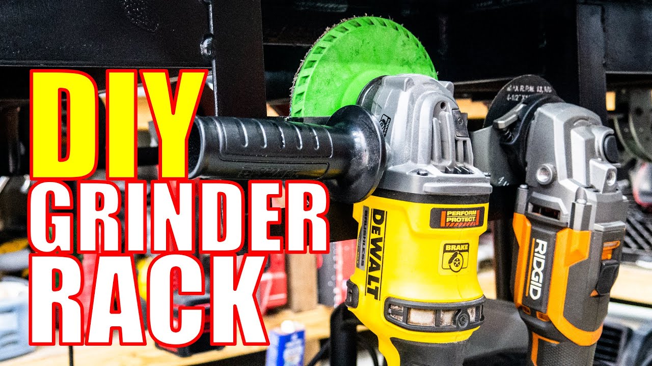 How To DIY Grinder Rack for our Welding Table [ORGANIZATION]