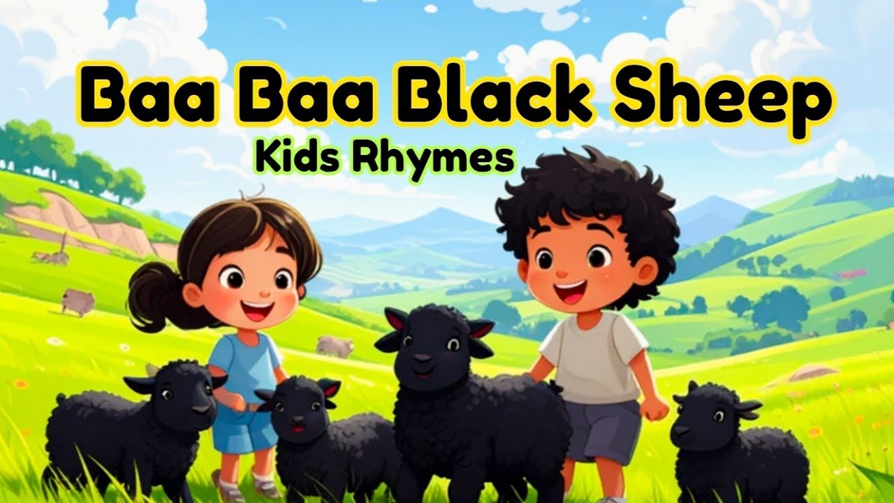 Baa Baa Black Sheep rhymes with new lyrics!nursery rhymes!kids rhymes!english rhymes! kidzygarden