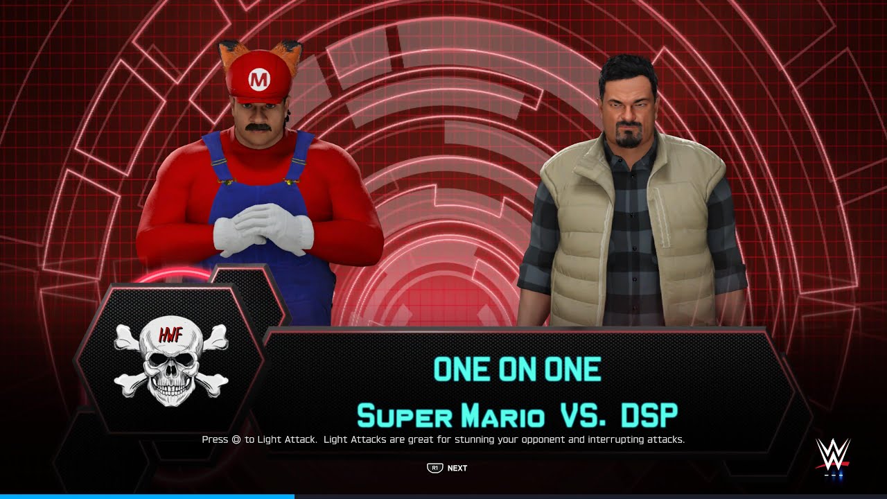 Super Mario vs DSP in a Number 1 Contender Match for the HWF 1 UP Championship