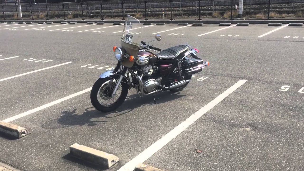 w650 poshスリップオンマフラー排気音