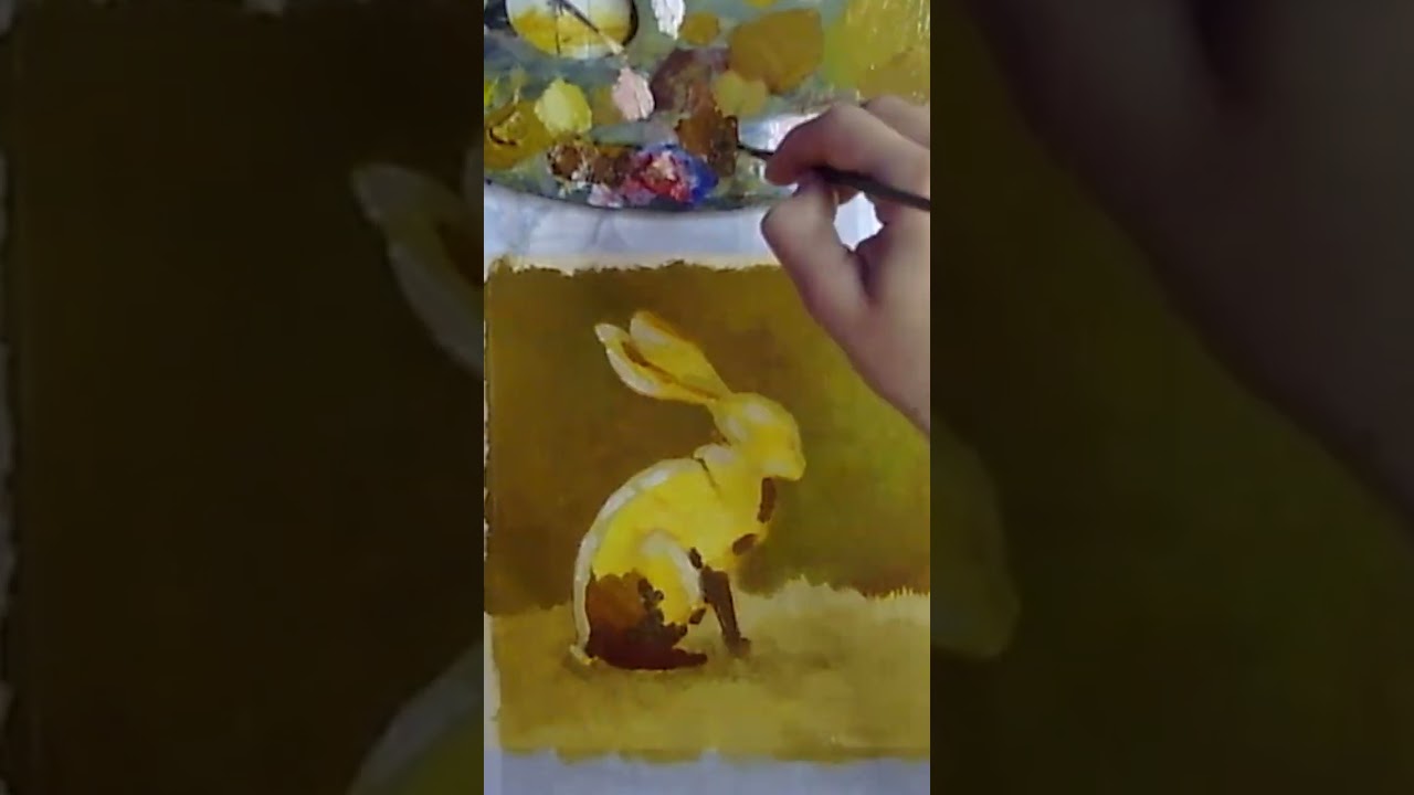 Рисуем кролика #art #stream #стрим #painting #artstream #drawing #livepainting #livepaint #арт #oil