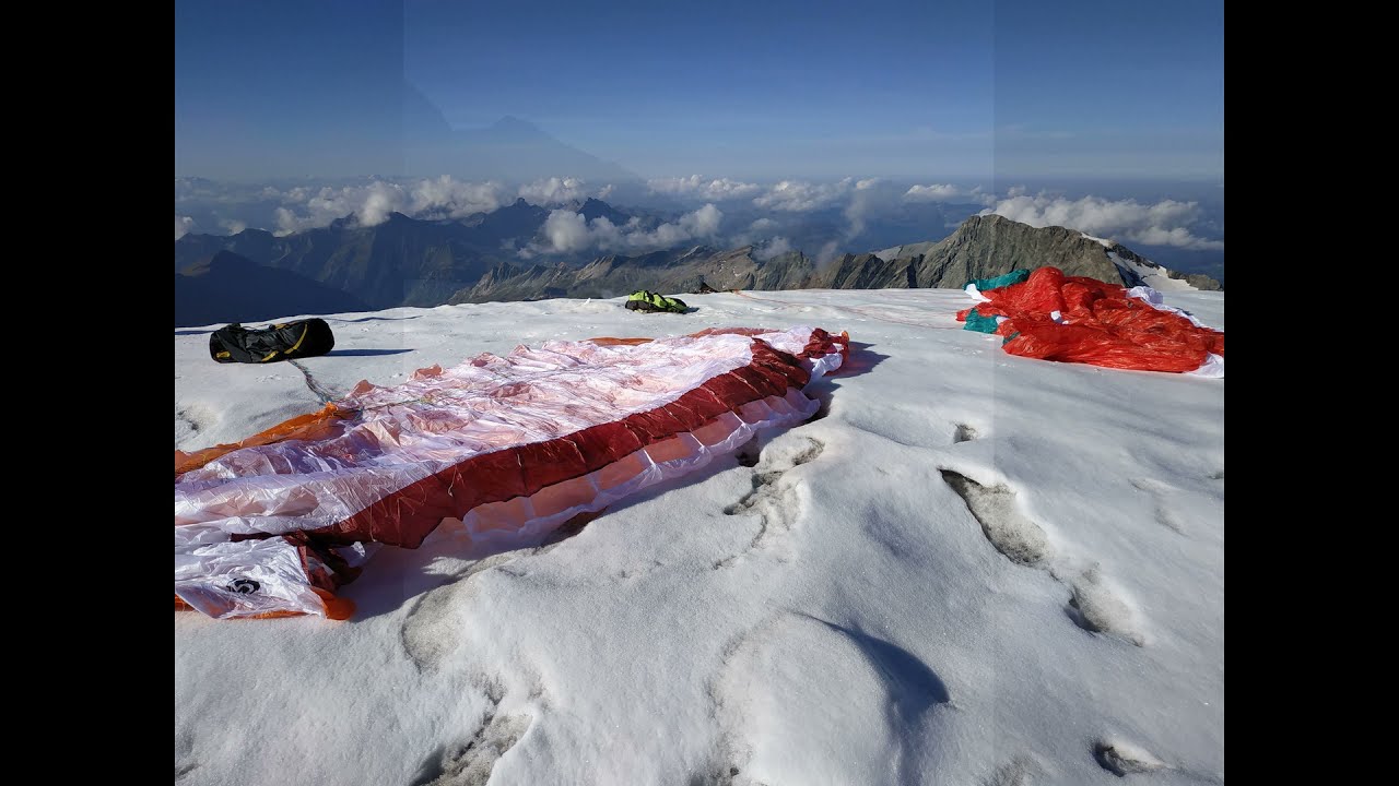 parapente vol rando/ Aiguille des Glaciers