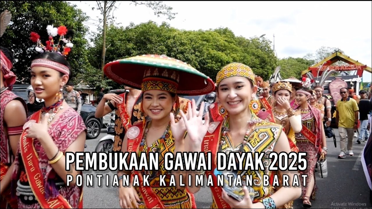 Pembukaan Pekan Gawai Dayak Kalimantan Barat ke 39 di Rumah Radangk Pontianak 2025