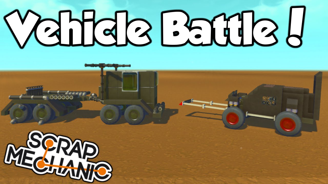 Custom Vehicle Battle! - Scrap Mechanic MULTIPLAYER Challenge (0.1.27) Gameplay Let's Build - Ep 26
