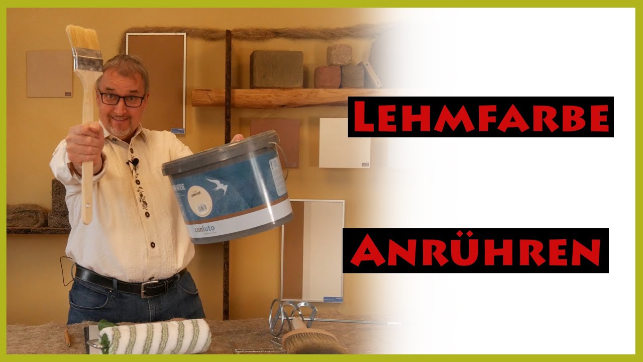 3 Schritte LEHMFARBE anzurühren und zu streichen | #naturbaustoffe
