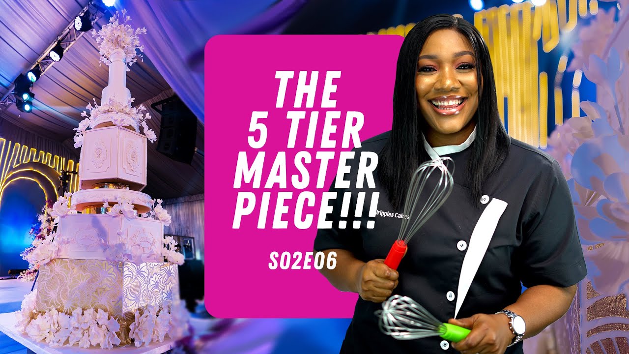 BAKE THAT CAKE WITH DRIPPLES : S02E06: THE 5 TIER MASTERPIECE!!!