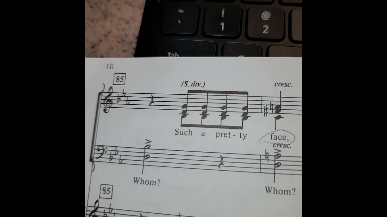 West Side Story (I Feel Pretty) Alto - Spring 2023
