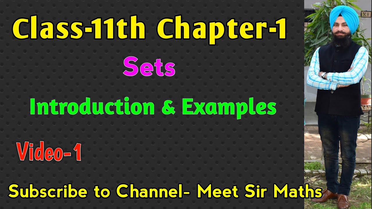 |11th Class|Chapter-1|Sets|Introduction|Examples|Meet Sir Maths| PSEB|NCERT| CBSE|