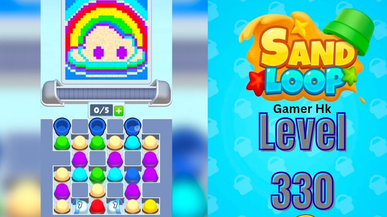 Sand loop level 330 Super hard level Walkthrough Solution 