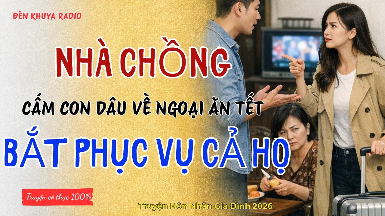 Truyện đêm khuya: Nhà chồng cấm con dâu về ngoại ăn tết, bắt phục vụ cả họ!
