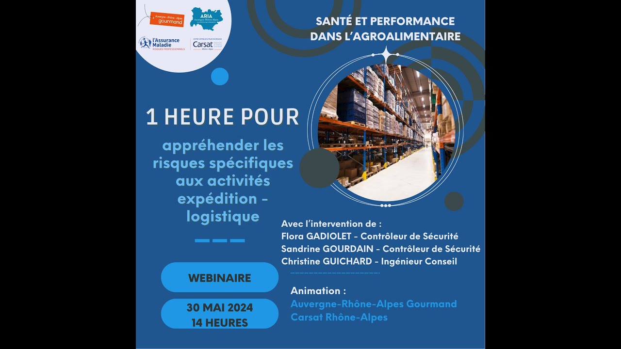 1 heure pour appréhender les risques spécifiques aux activités expédition - logistique