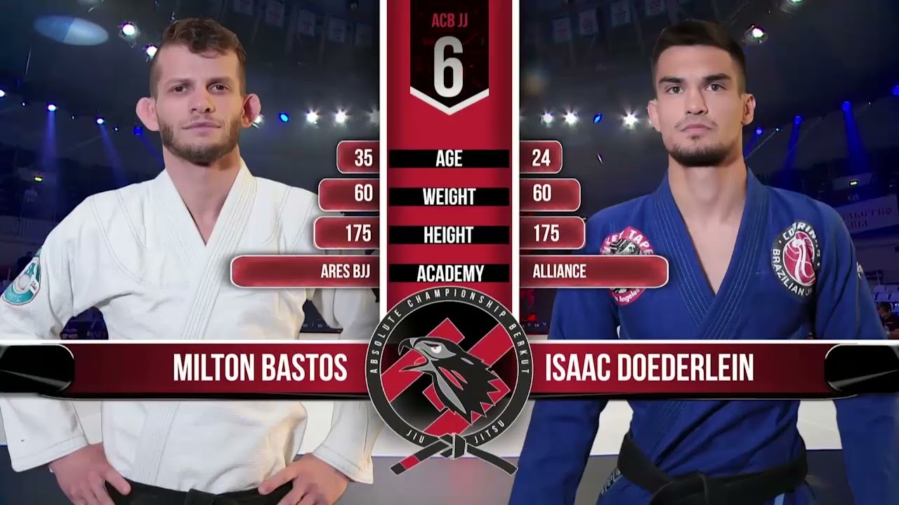 Isaac Doederlein vs Milton Bastos | ACBJJ 6