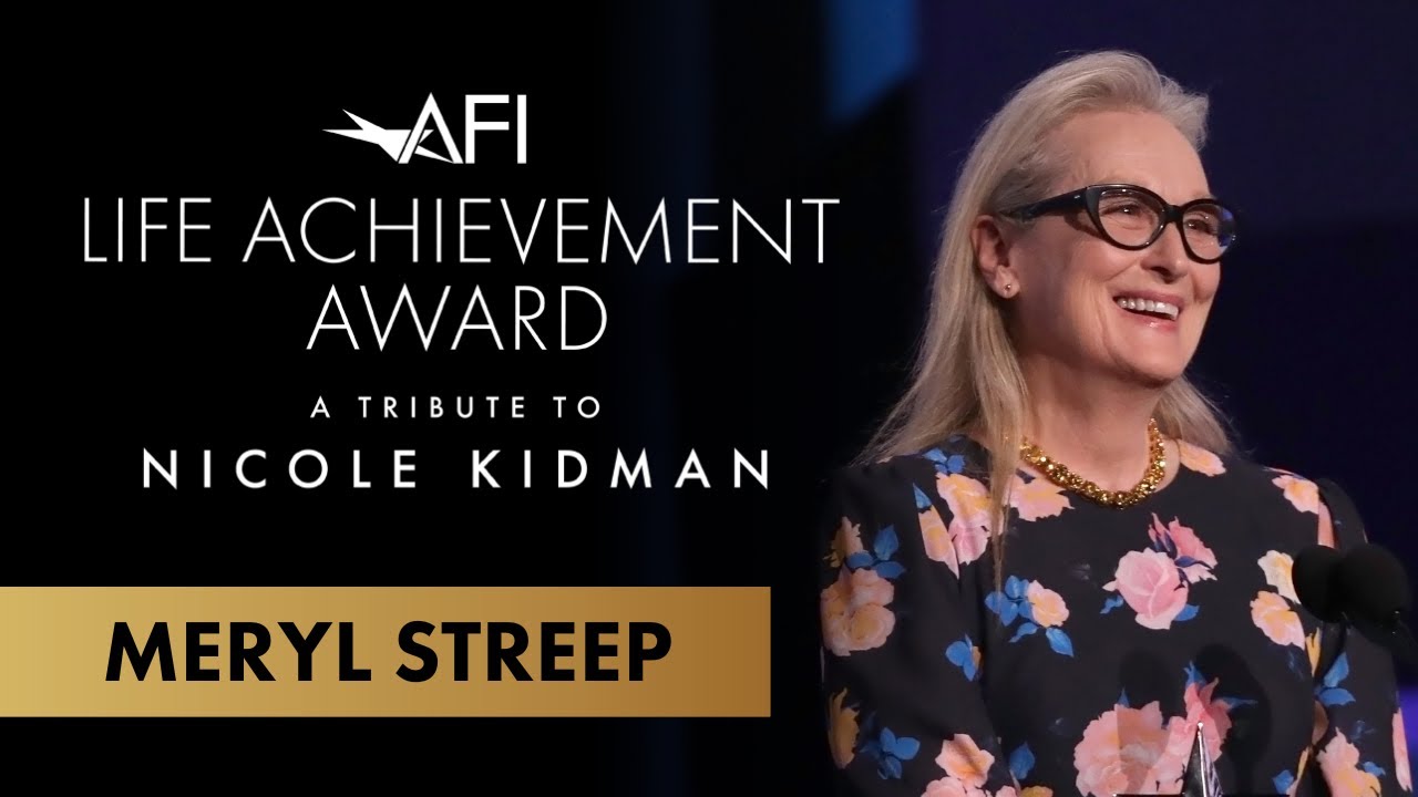 Meryl Streep at the AFI Life Achievement Award Tribute to Nicole Kidman