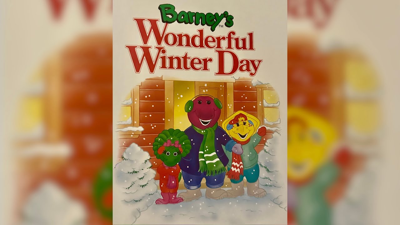 Barney’s wonderful winter day 💜￼