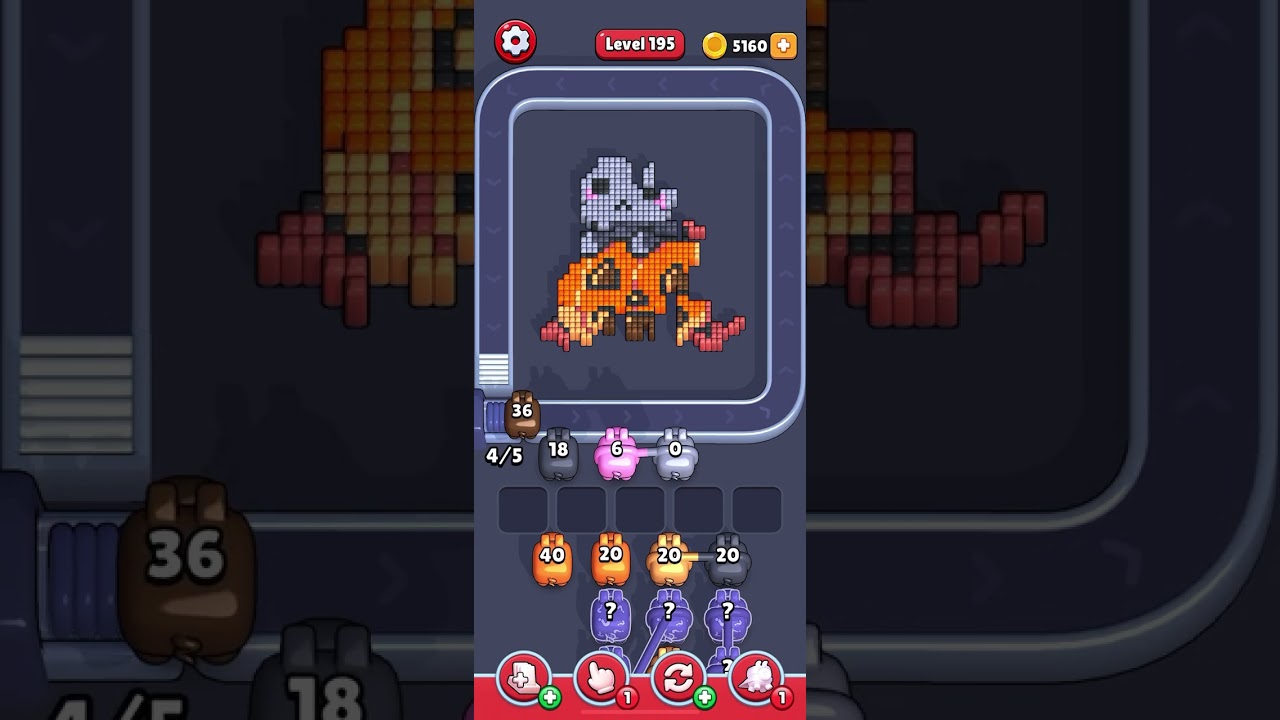 Pixel Flow Level 195 Gameplay 