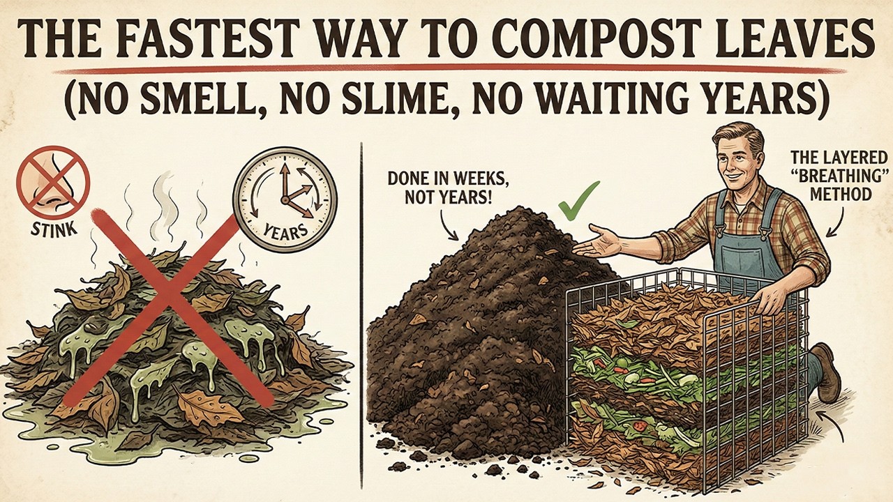 The Fastest Way to Compost Leaves (No Smell, No Slime, No Waiting Years)