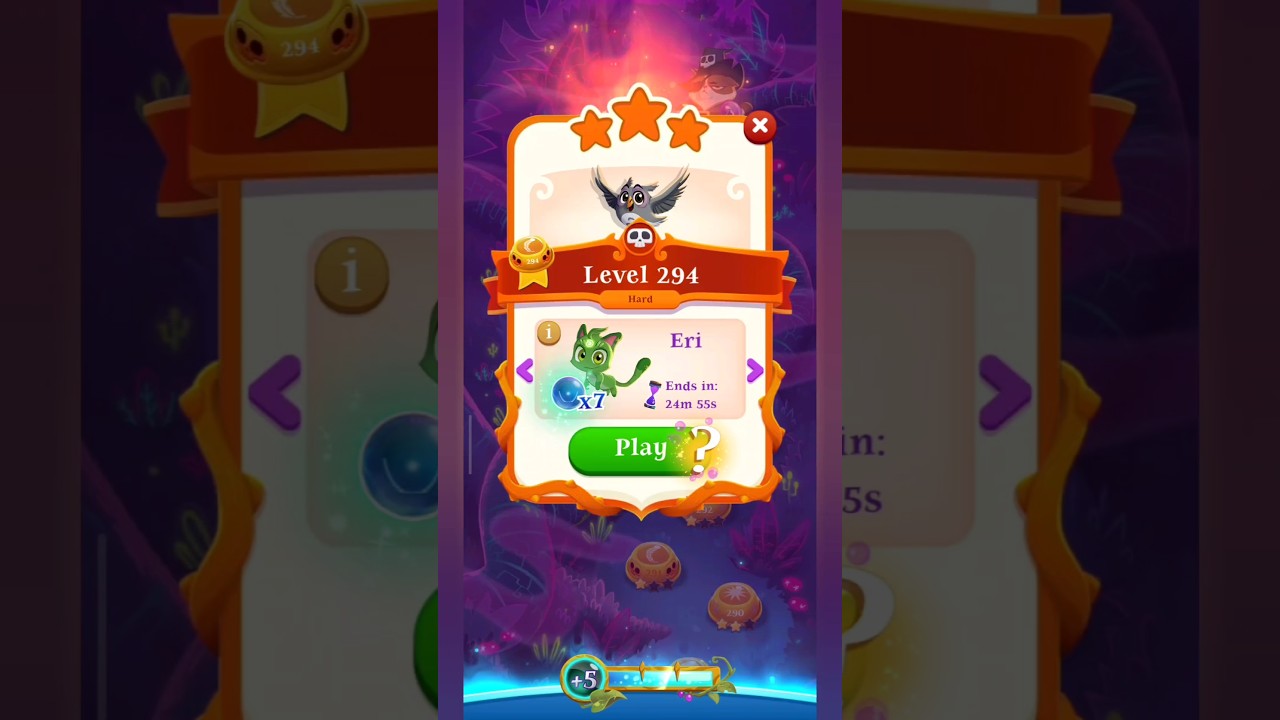 Bubble Shooter | Hard Level 294 #bubbleshooter #Bubblewitchsaga3