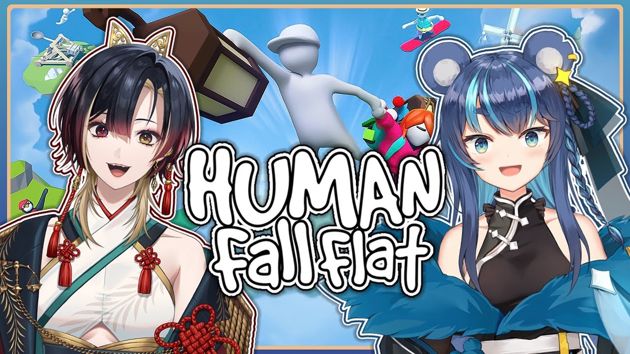 Human Fall Flat Co-Op but LANGUAGE BARRIER w/ @kannagiloki