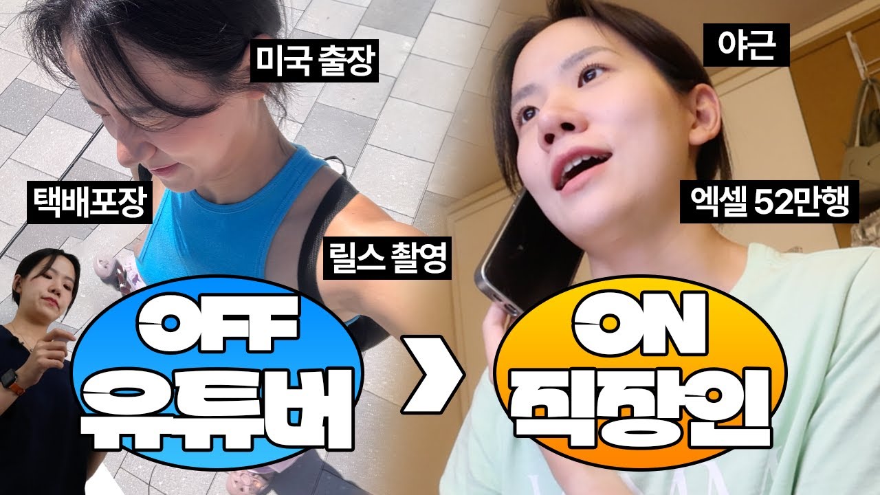 미국 출장부터 야근, 택배 포장까지🇺🇸 2년차 대기업 직장인 VLOG l 릴스 촬영 과정, 인플루언서의 현실, 구독자랑 통화한 썰