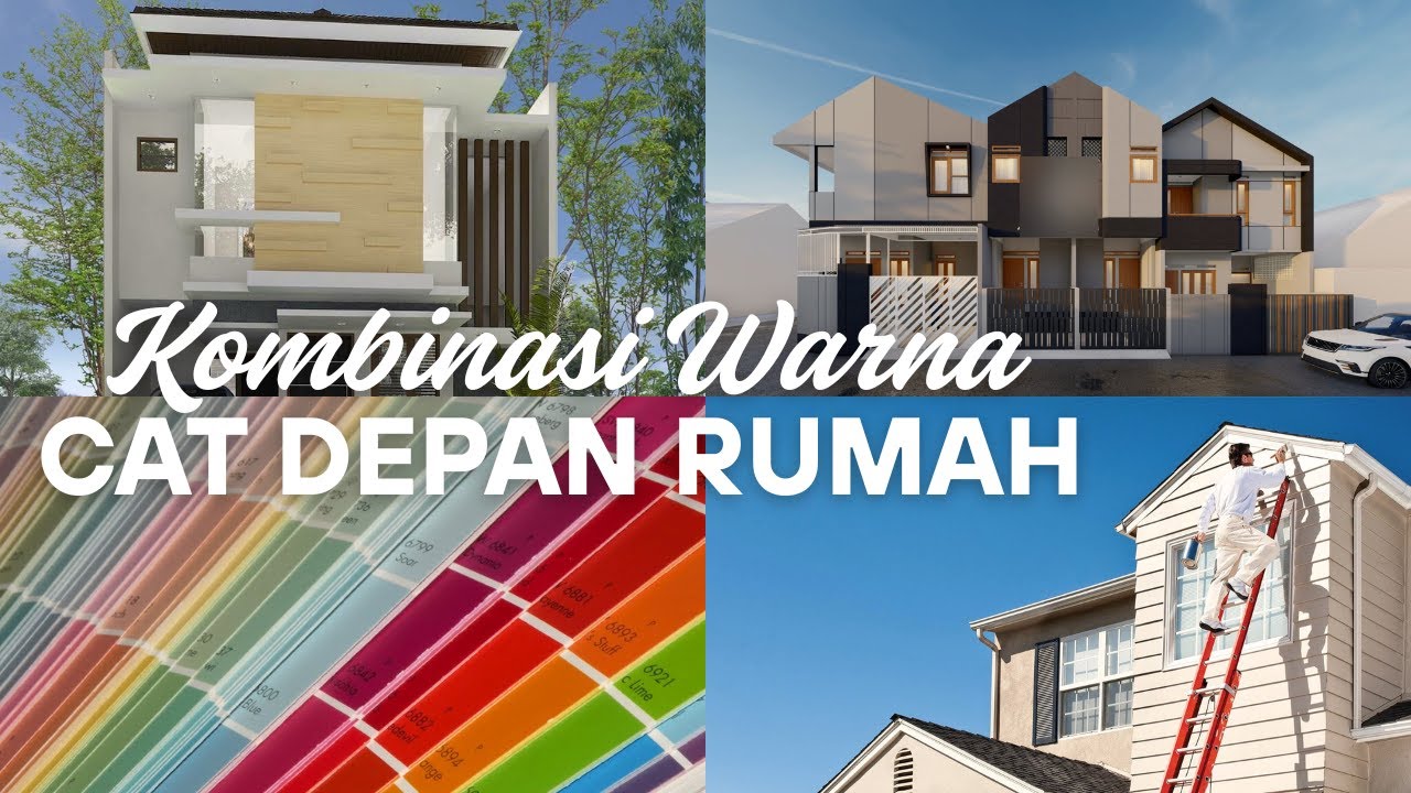 TERBAIK! 10 Kombinasi WARNA CAT Depan Rumah Paling TRENDI 2025 | Ide Desain Eksterior Fasad TERBARU!