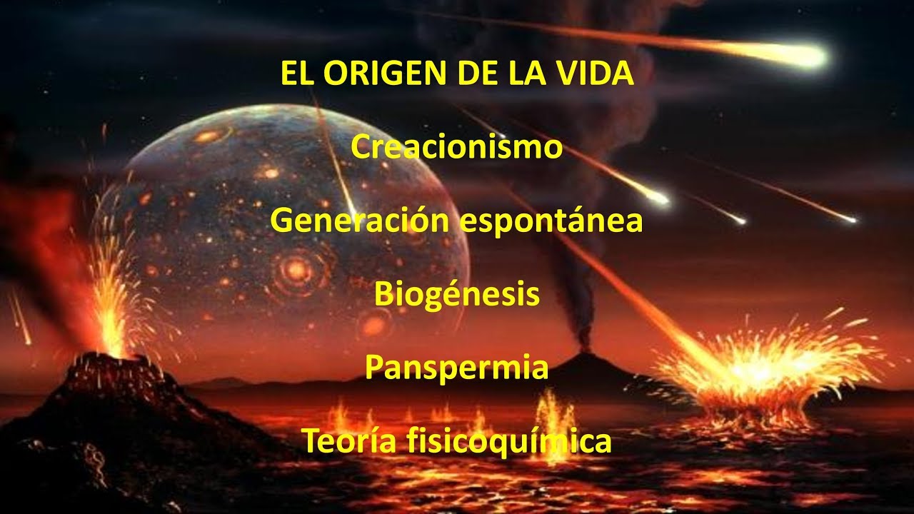 Creacionismo, Generaci&oacute;n espont&aacute;nea, Biog&eacute;nesis, Panspermia y Teor&iacute;a fisicoqu&iacute;mica