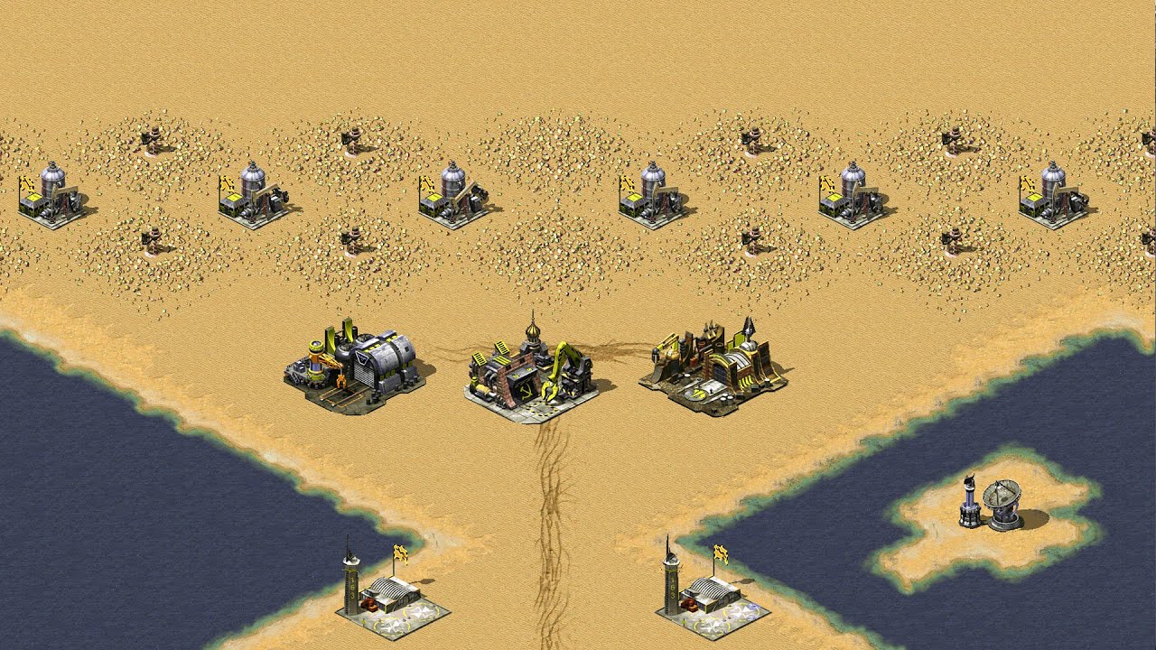 Red Alert 2 | Yuri's Revenge | 7 vs 1 | Desert Showdown Map Extra Hard AI
