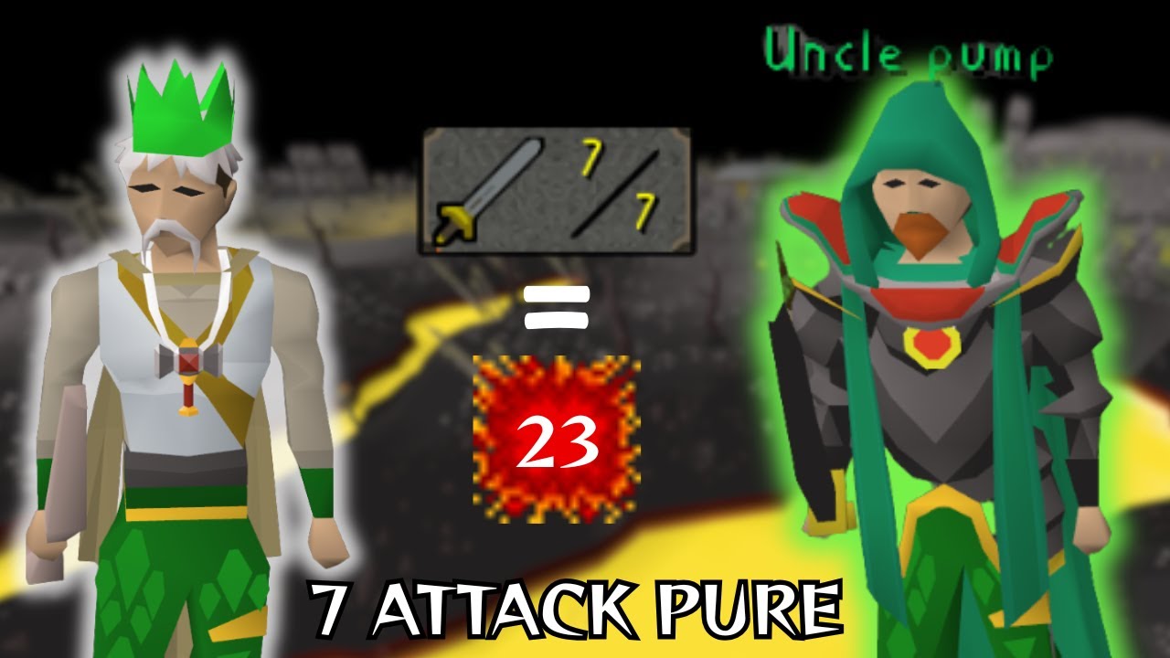 OSRS F2P PKing on a 7 Attack Pure!