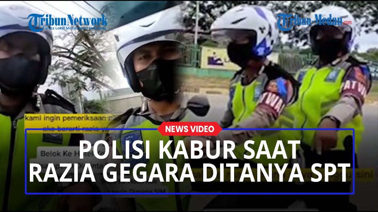 Viral Polisi Razia Warga Berujung Panik Saat Ditanya SPT, Berkelit Lalu Kabur