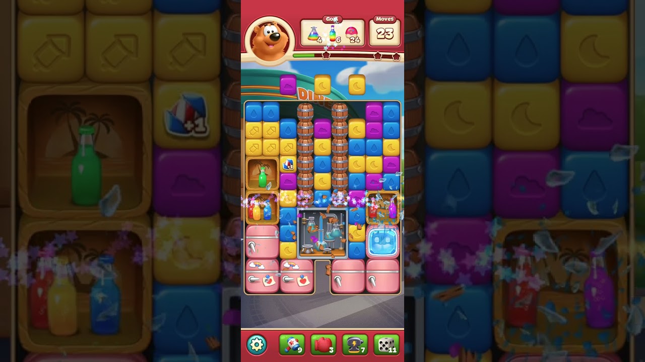 Beating Toon Blast levels 11000 - 11005 with ease. With boosters