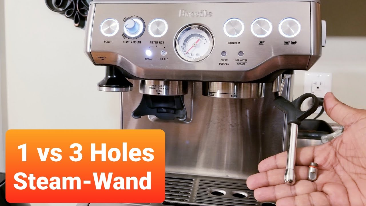 1 vs 3 Hole Steam Nozzle Comparison | Breville Barista Express