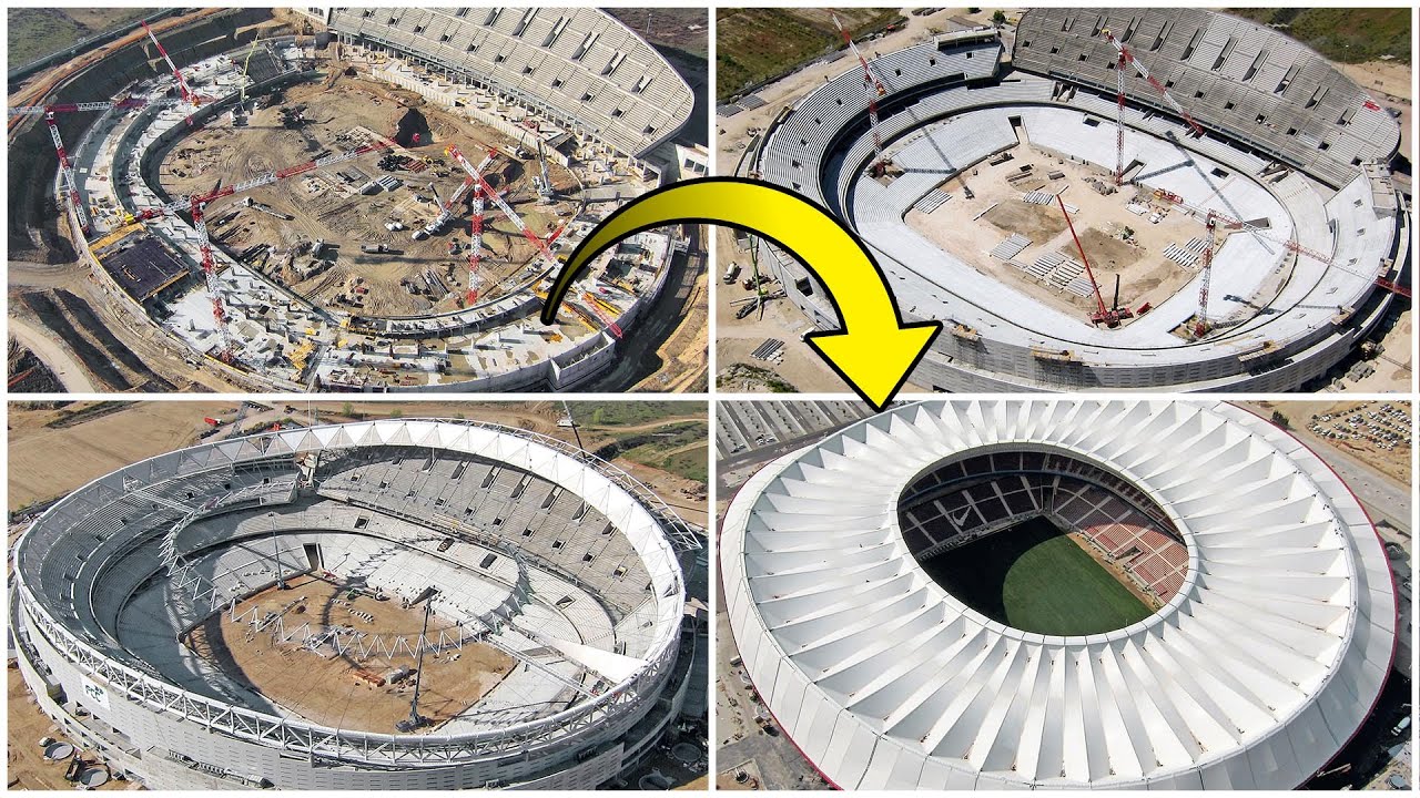 Time lapse construction Wanda Metropolitano Stadium - How it was built!